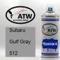 Preview: Subaru, Gulf Gray, 512: 400ml Sprühdose, von ATW Autoteile West.